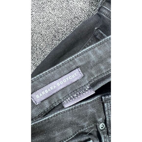 NYDJ Jeans Barbara Bootcut Jeans Womens Size 4 Black Denim Lift Tuck Technology - Picture 3 of 9